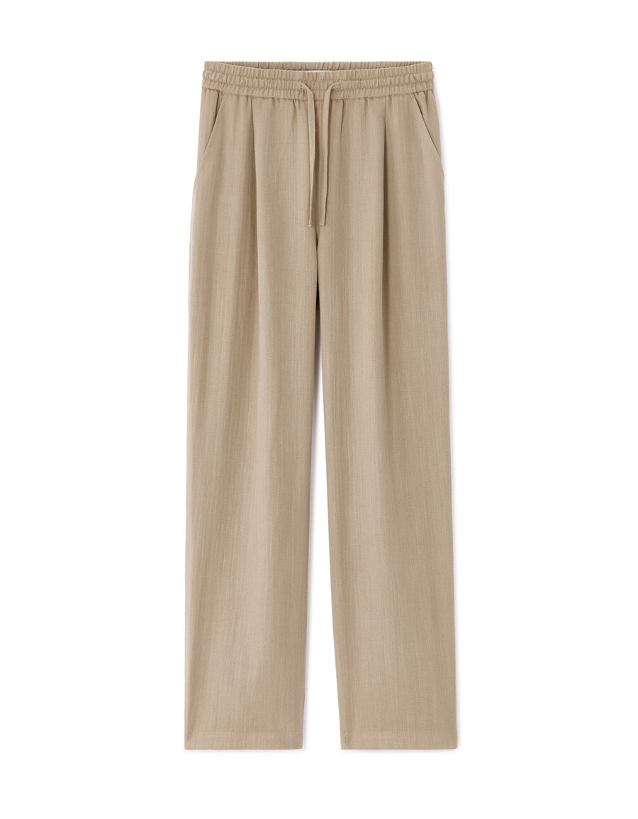 strukturierte locker sitzende hose