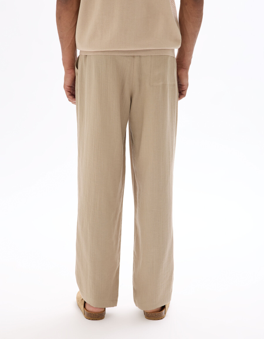strukturierte locker sitzende hose