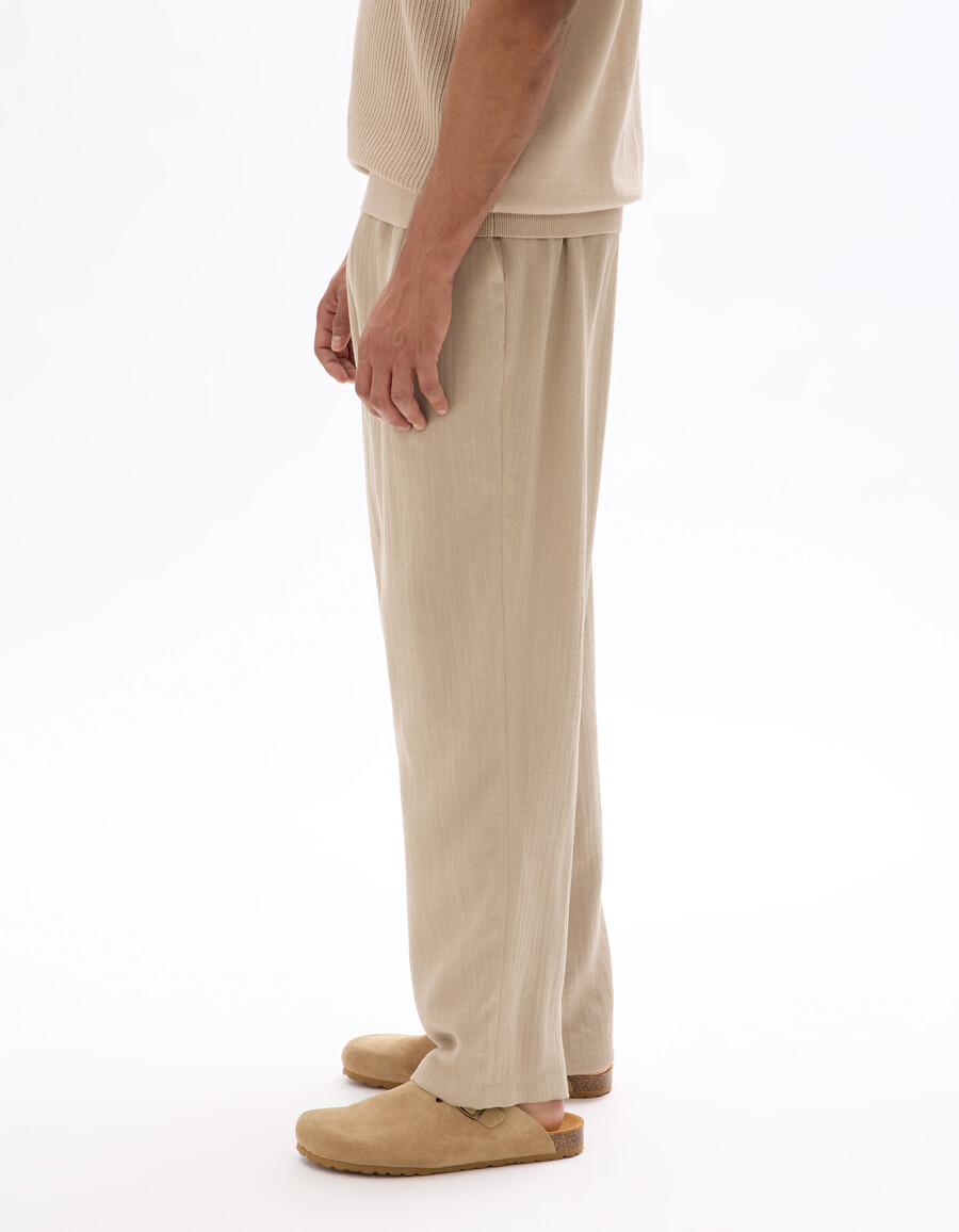 strukturierte locker sitzende hose