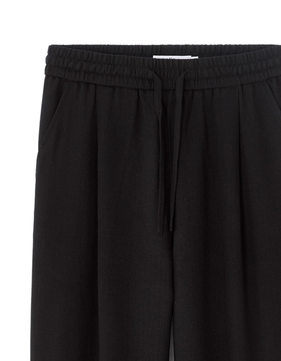strukturierte locker sitzende hose