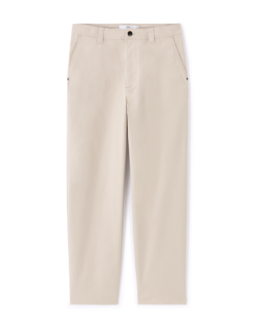 baggy chino-hose aus stretch-baumwolle