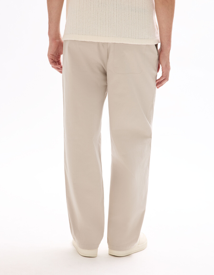 baggy chino-hose aus stretch-baumwolle