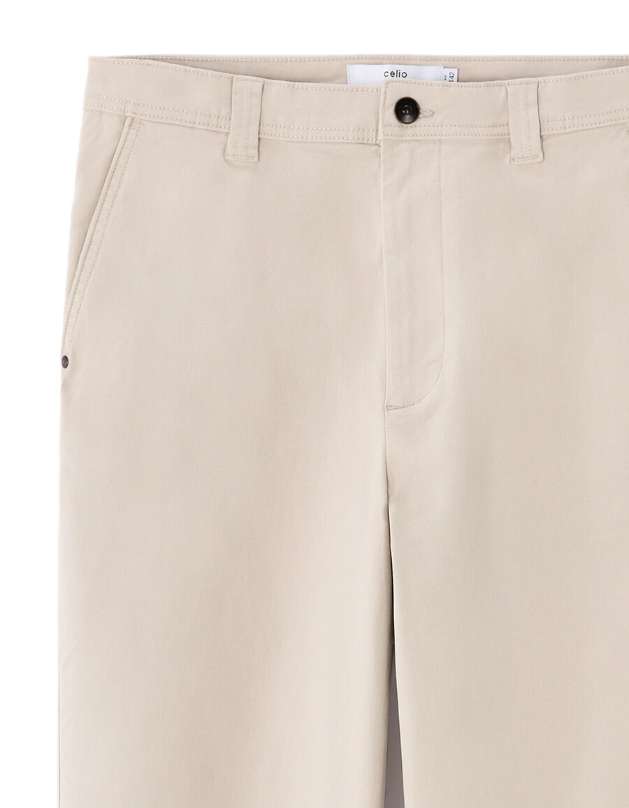 baggy chino-hose aus stretch-baumwolle
