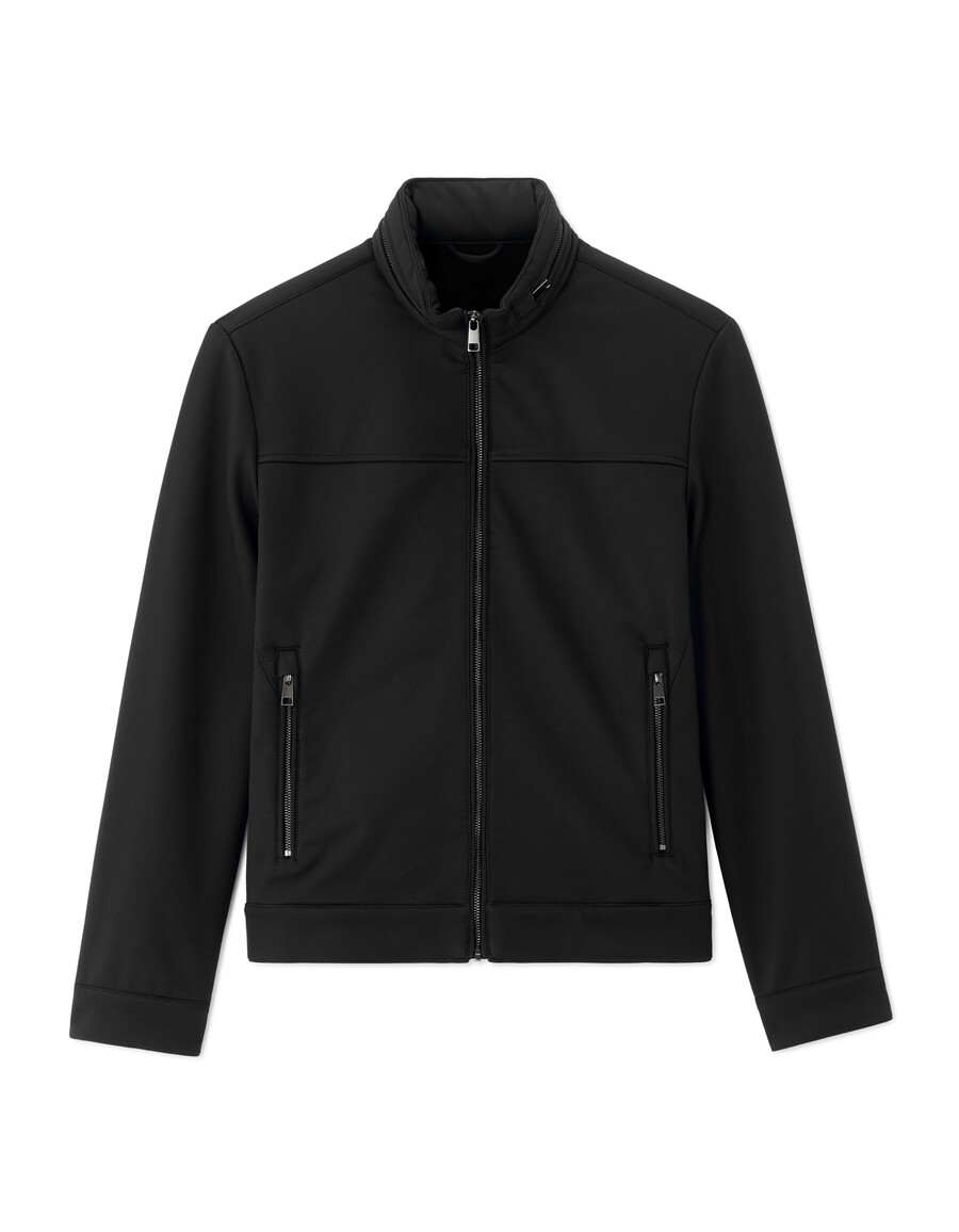 softshelljacke mit stehkragen