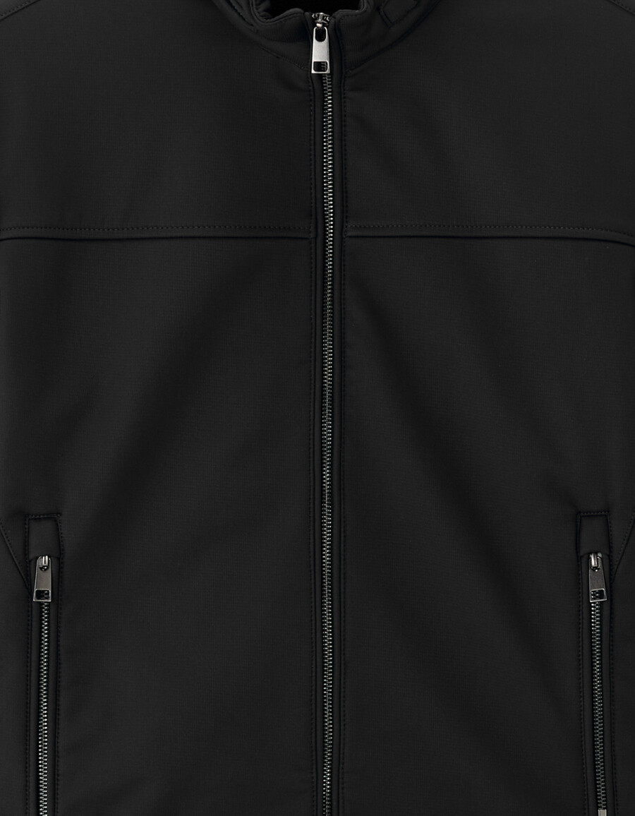 softshelljacke mit stehkragen