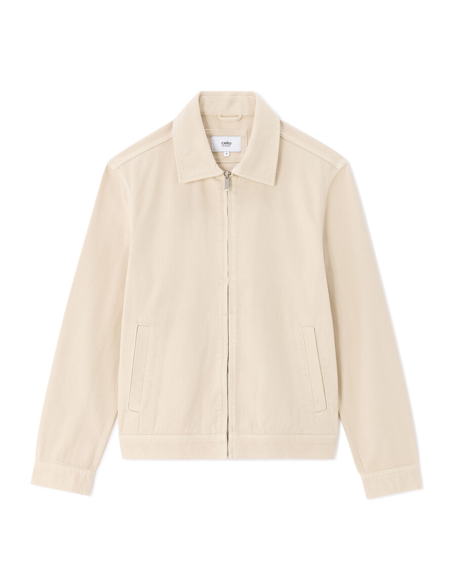 hemdkragenjacke mit reißverschluss 100 baumwolle