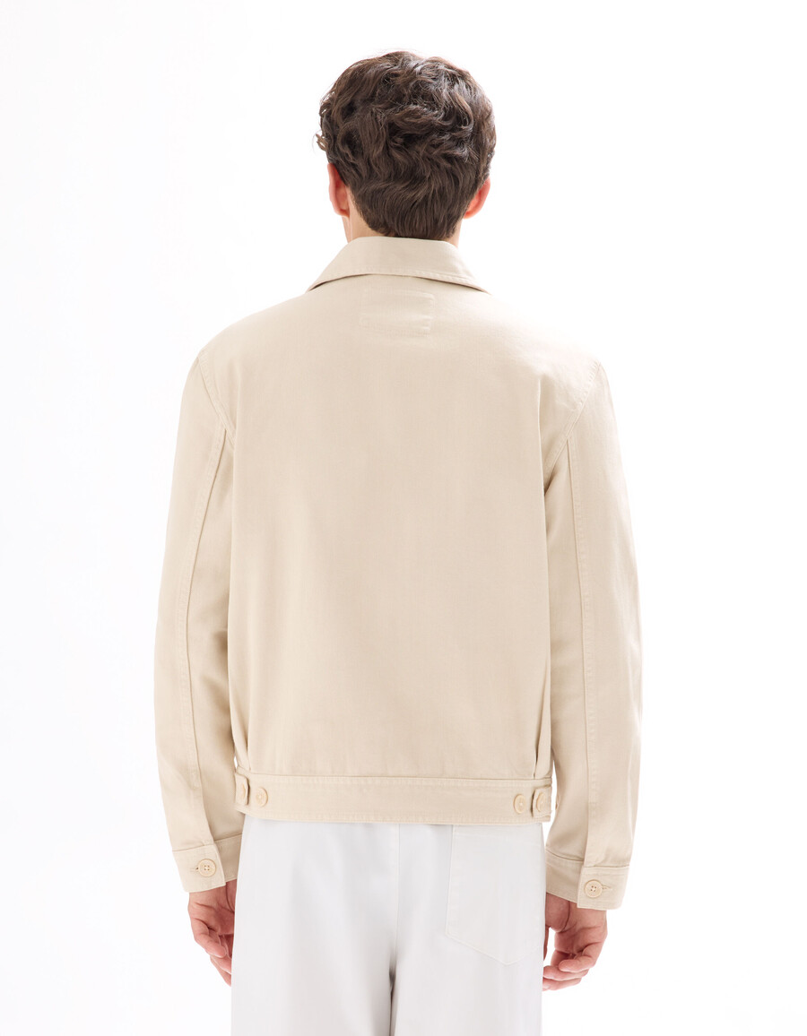hemdkragenjacke mit reißverschluss 100 baumwolle