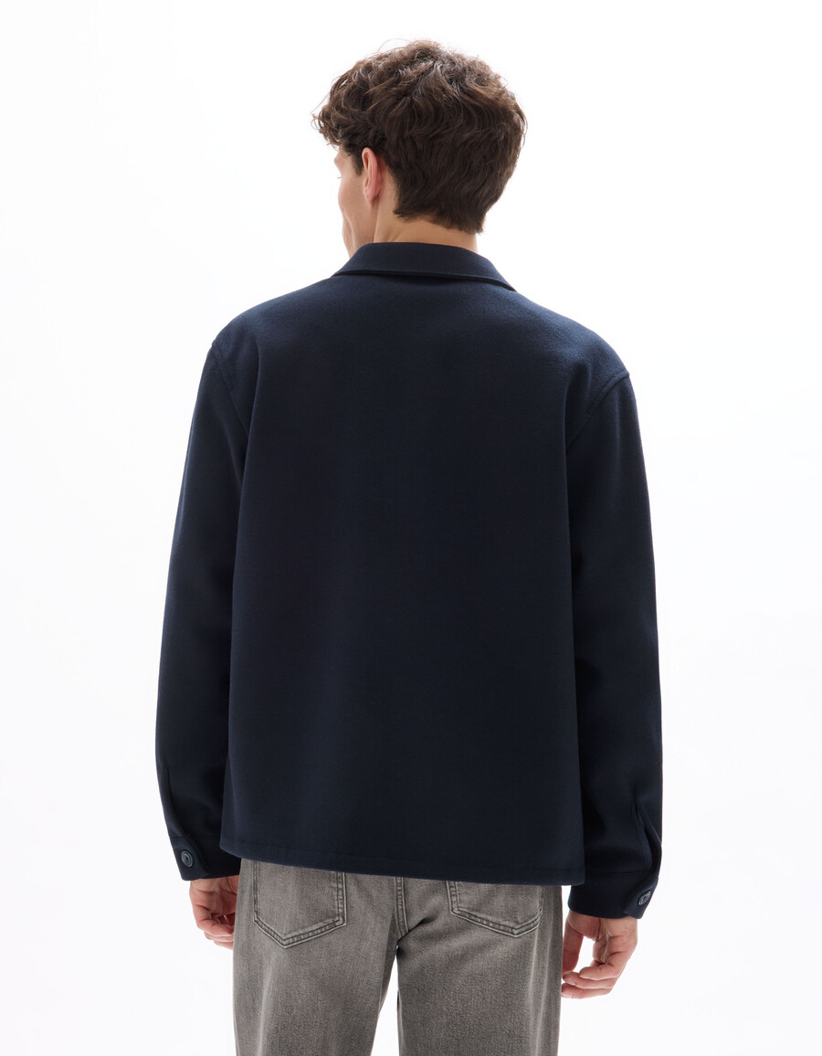 ungefütterte wollmischjacke von woolness