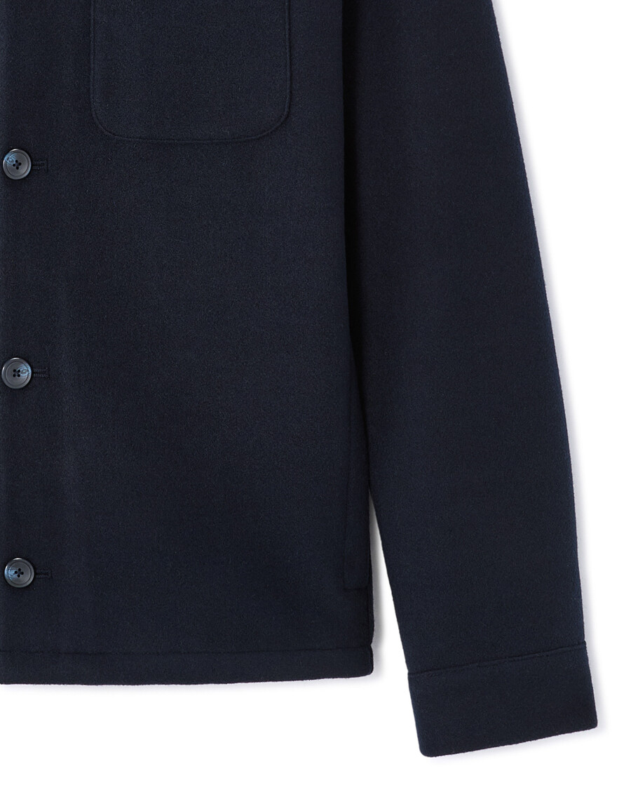 ungefütterte wollmischjacke von woolness