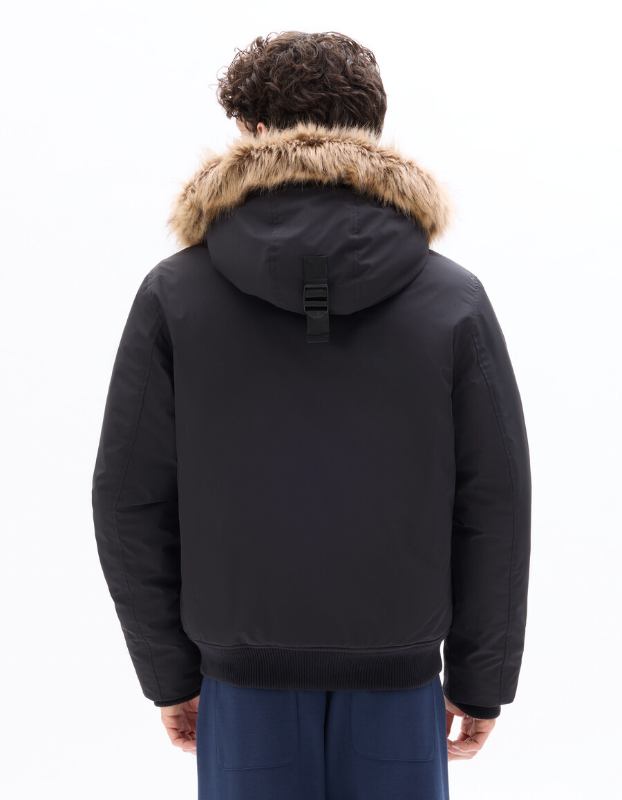 dualtech daunen- und federjacke für extreme kälte mit kapuze