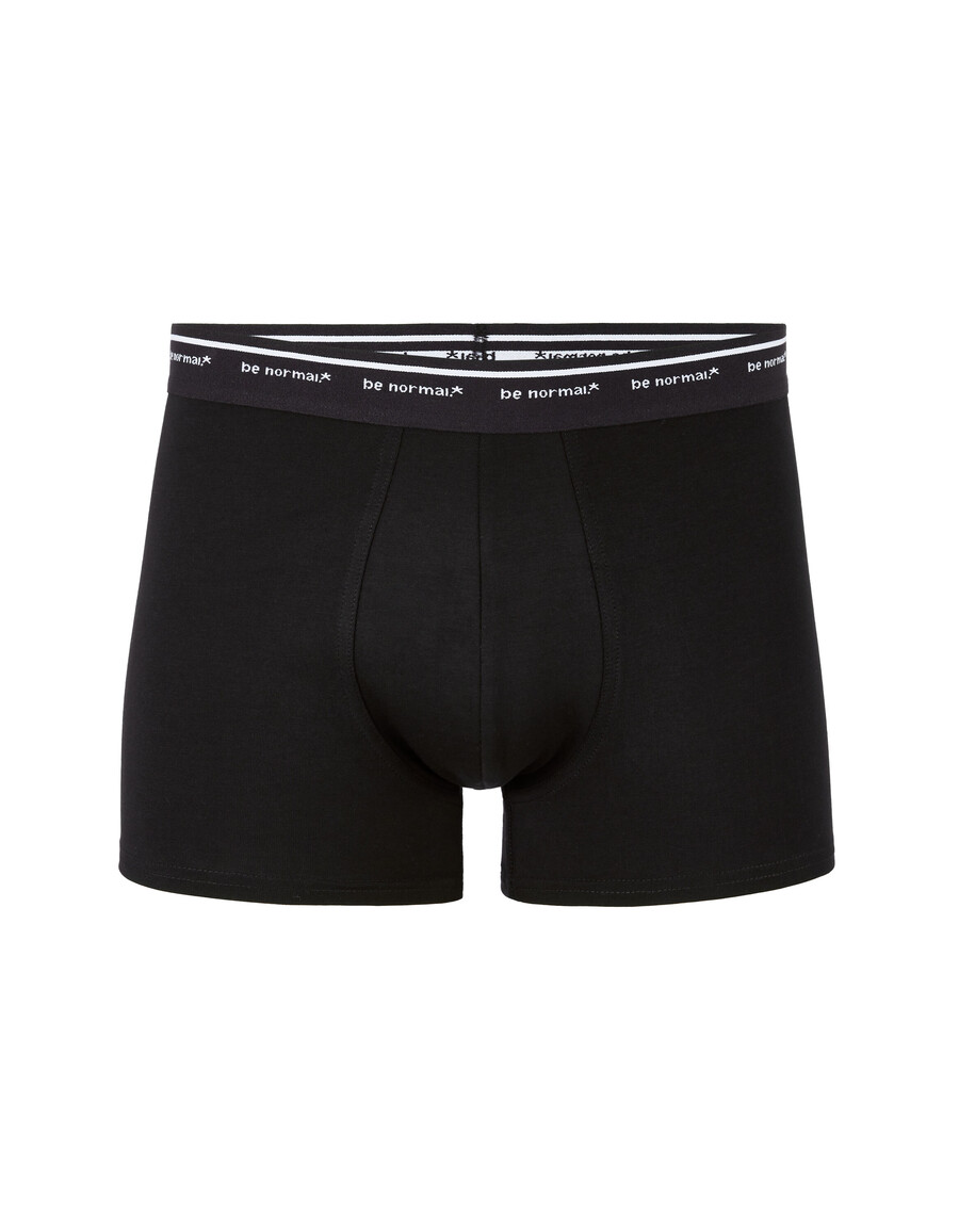 boxershorts aus stretch-baumwolle mit kontrastierendem bund