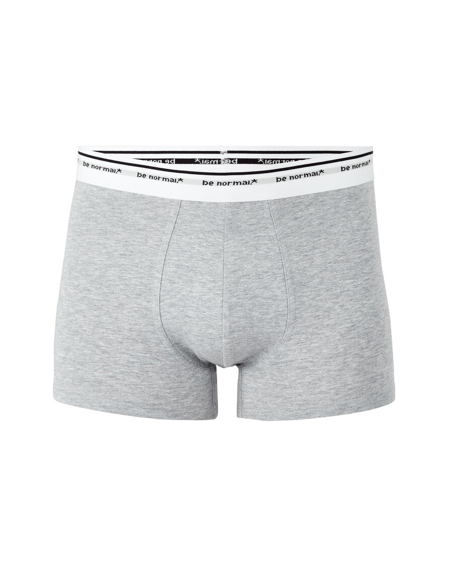boxershorts aus stretch-baumwolle mit kontrastierendem bund