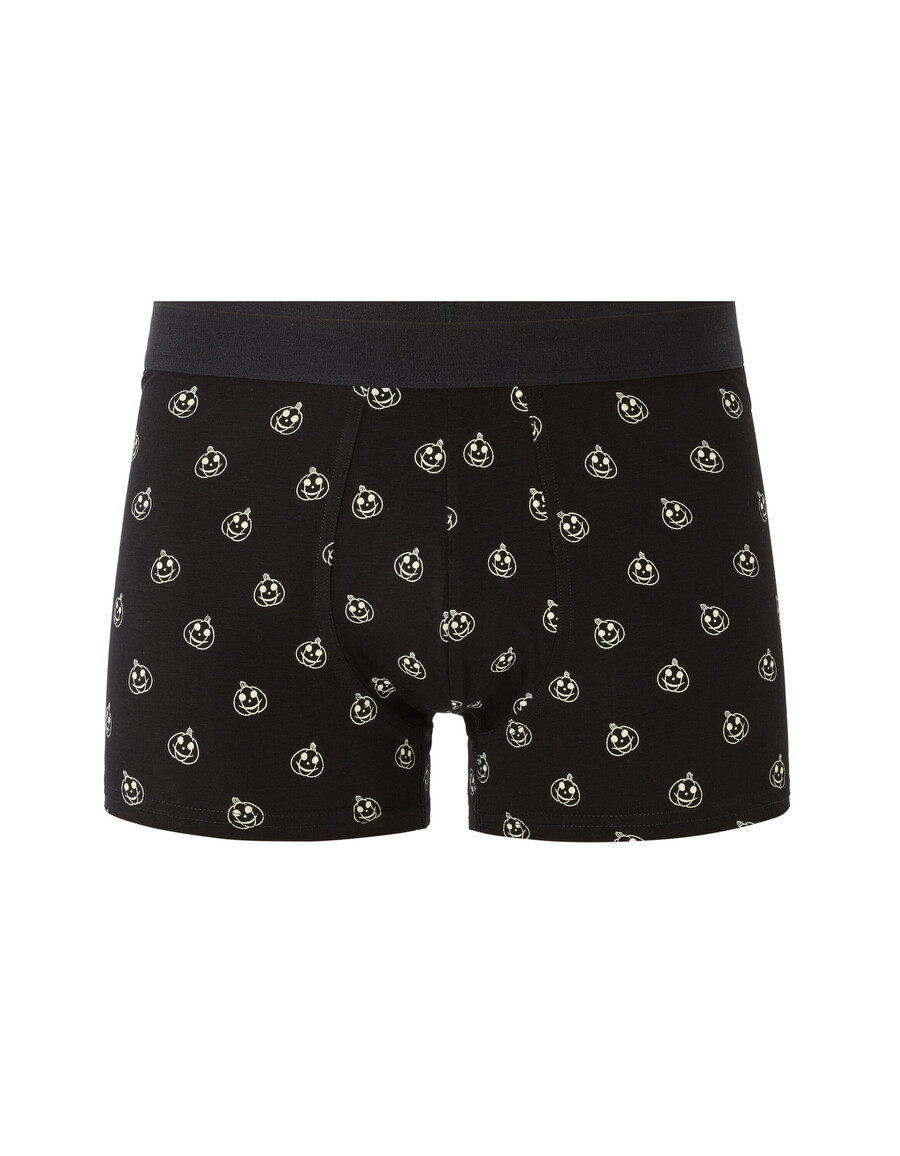 boxershorts mit großem kürbismuster