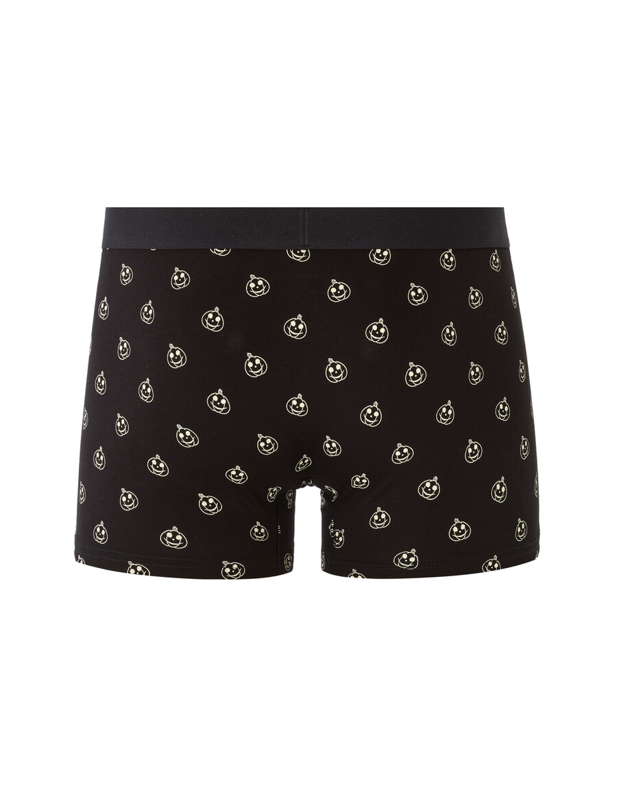 boxershorts mit großem kürbismuster