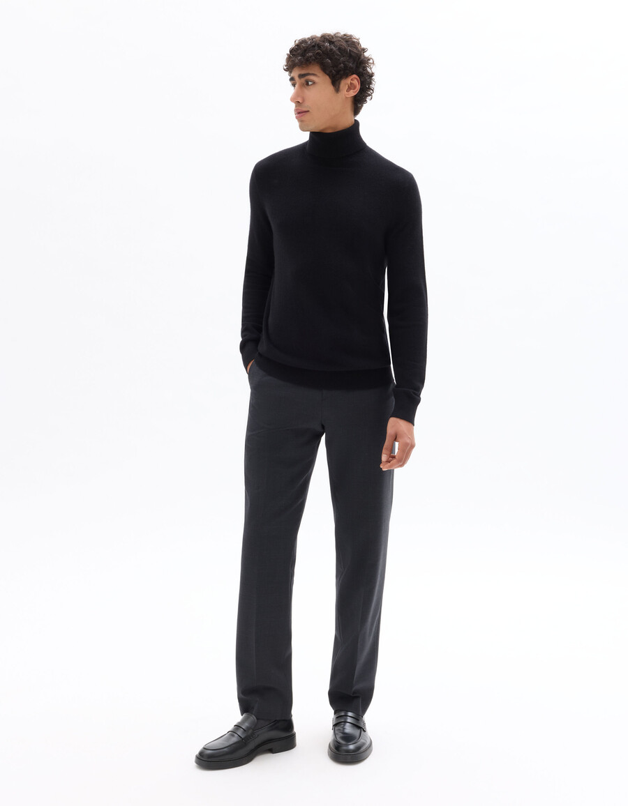 rollkragenpullover aus 100 kaschmir