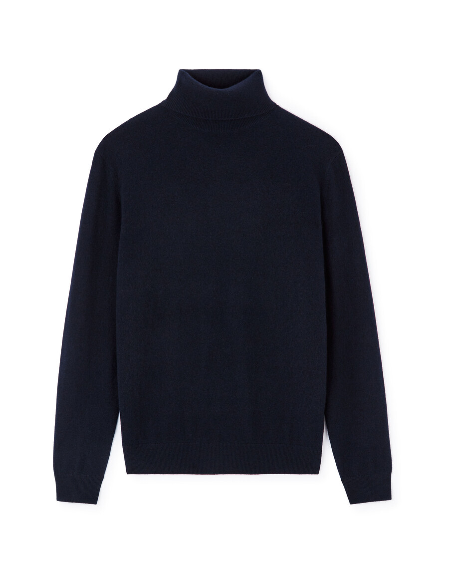 rollkragenpullover aus 100 kaschmir
