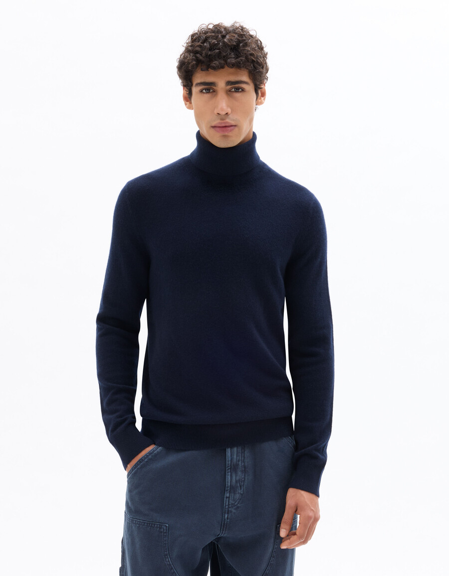 rollkragenpullover aus 100 kaschmir