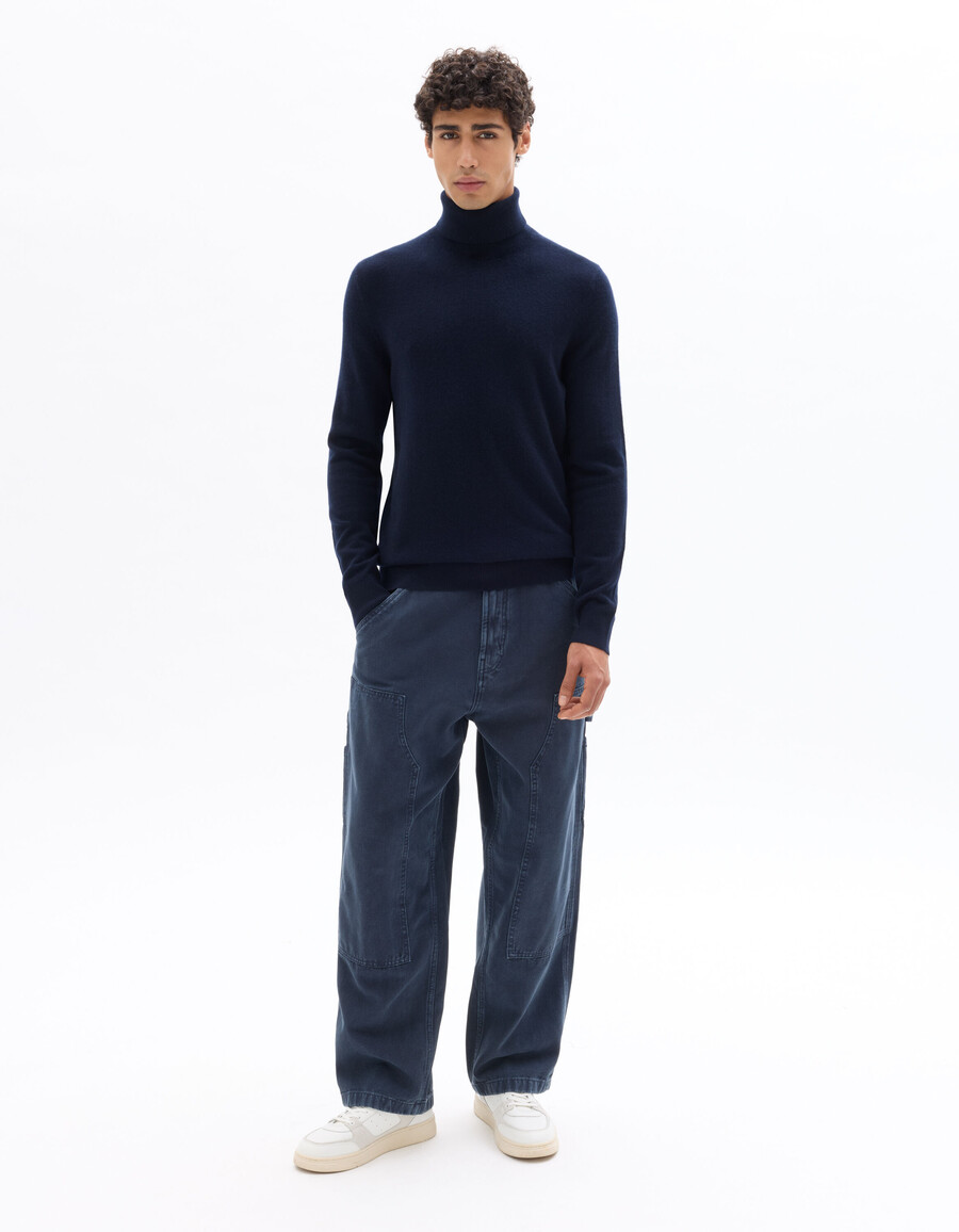 rollkragenpullover aus 100 kaschmir
