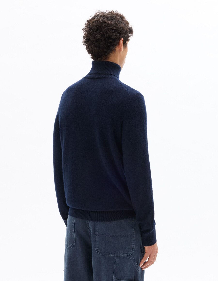 rollkragenpullover aus 100 kaschmir