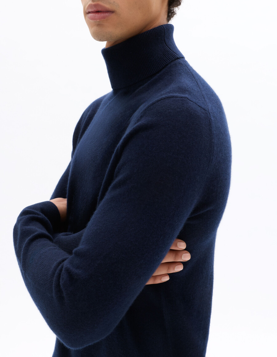 rollkragenpullover aus 100 kaschmir