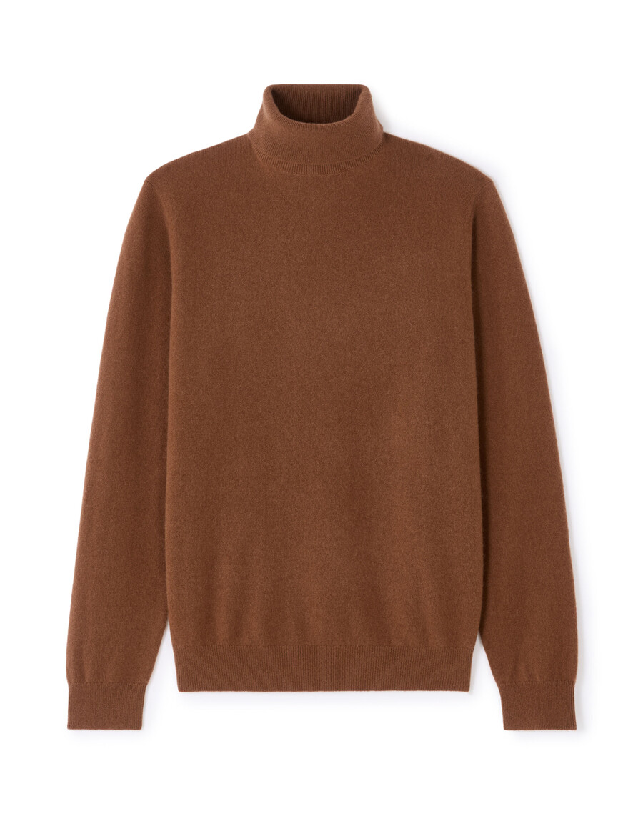 rollkragenpullover aus 100 kaschmir