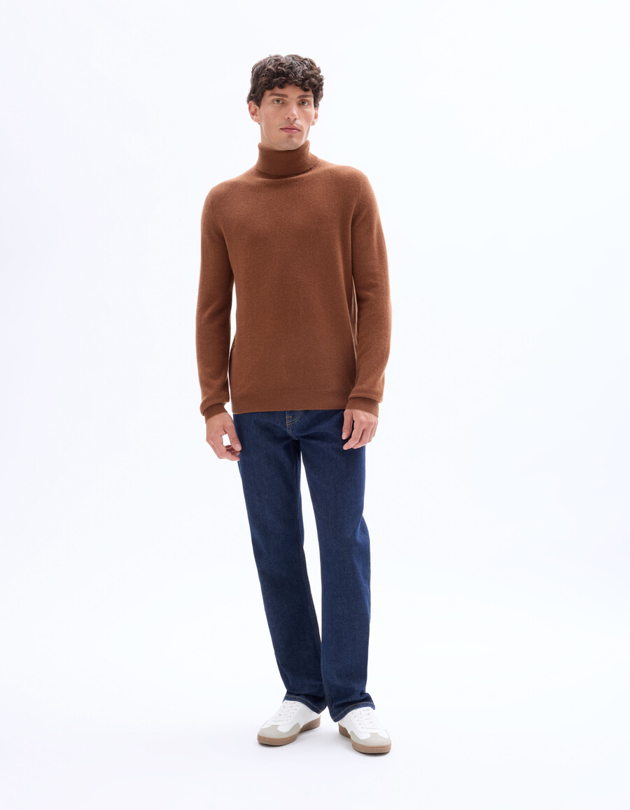rollkragenpullover aus 100 kaschmir
