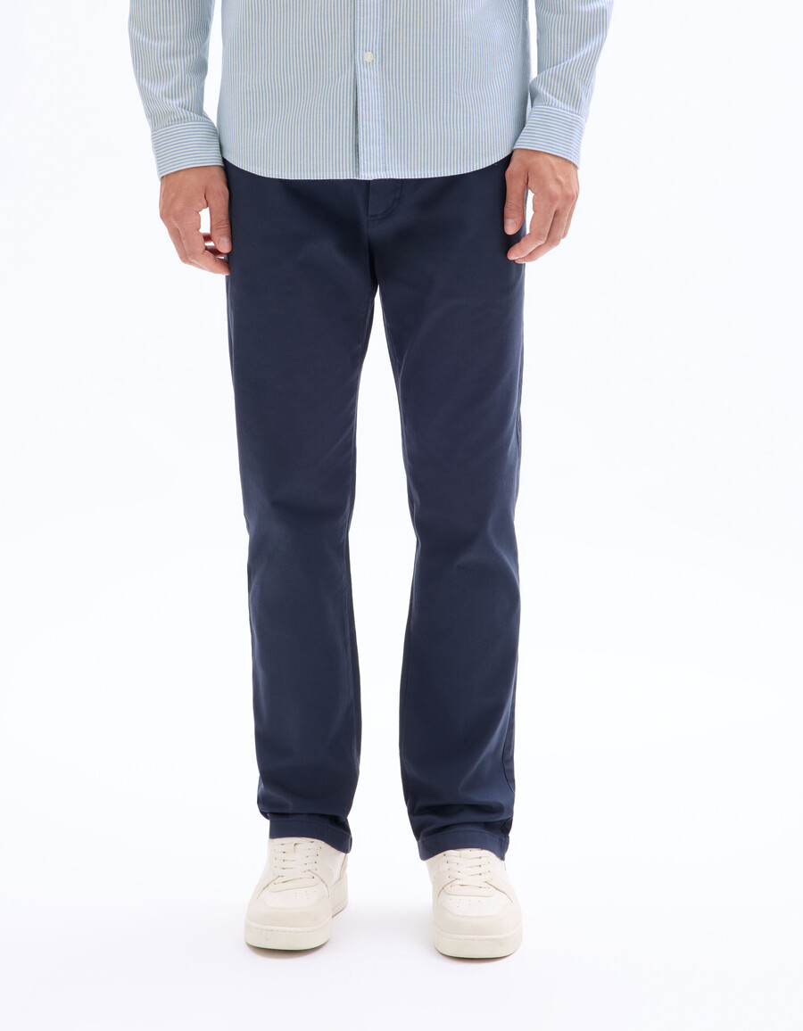 gerade geschnittene chino-hose aus stretch-baumwolle standardlänge