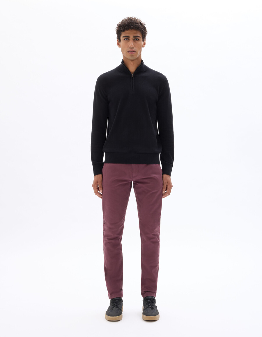 schmal geschnittene chino-hose aus stretch-baumwolle