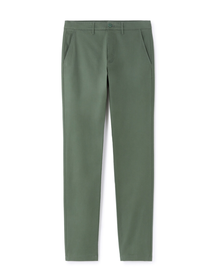 schmale chino-hose aus stretch-baumwolle