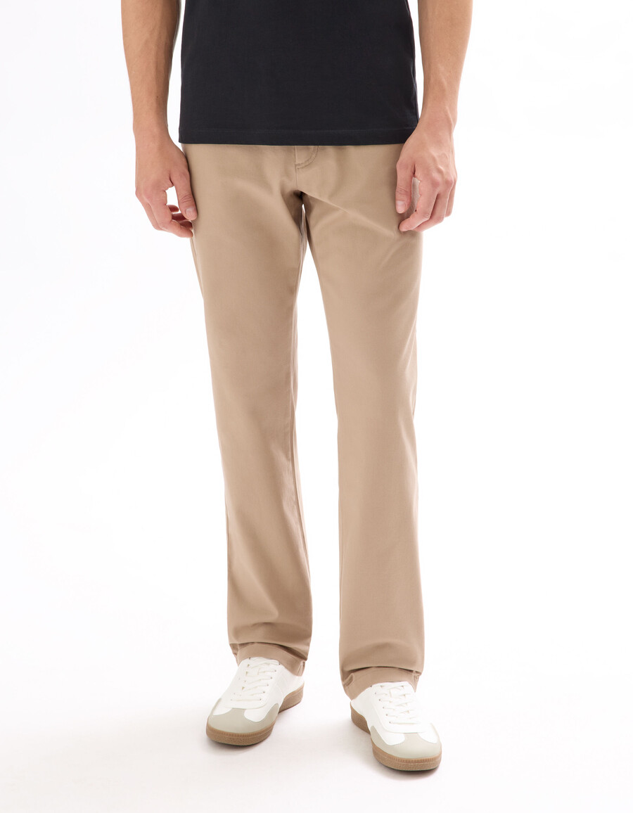 gerade geschnittene chino-hose aus stretch-baumwolle standardlänge