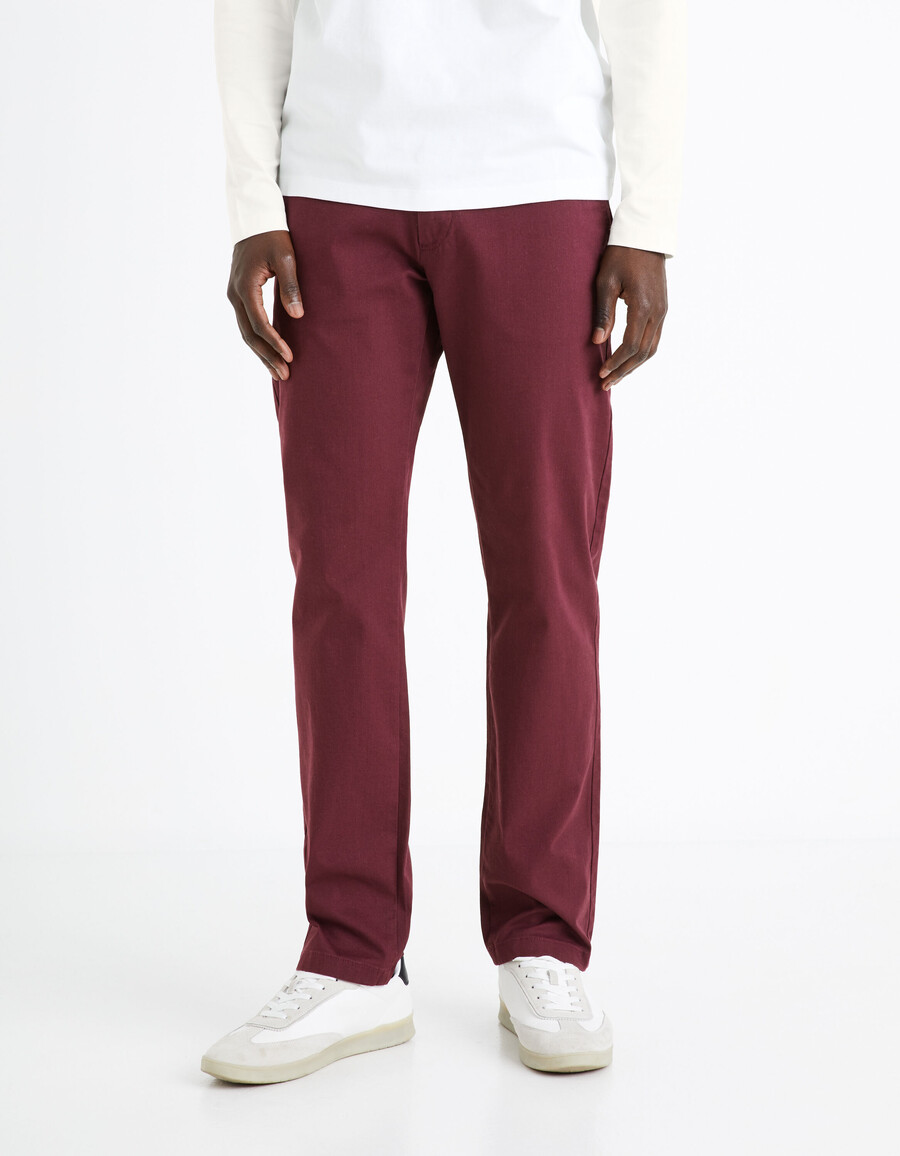 gerade geschnittene chino-hose aus stretch-baumwolle