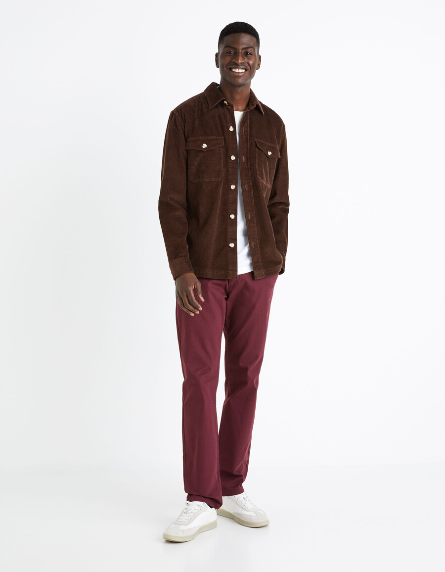 gerade geschnittene chino-hose aus stretch-baumwolle
