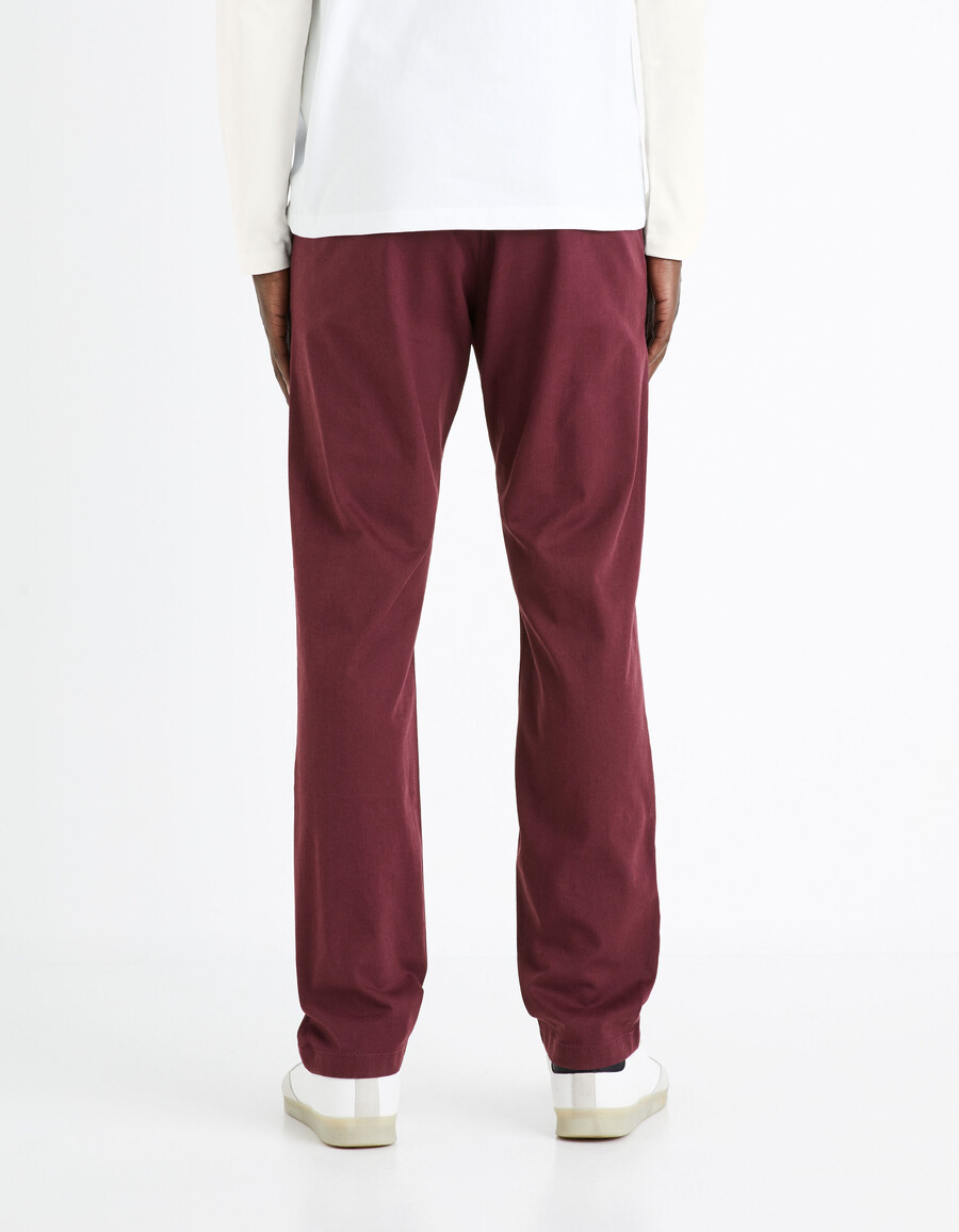 gerade geschnittene chino-hose aus stretch-baumwolle