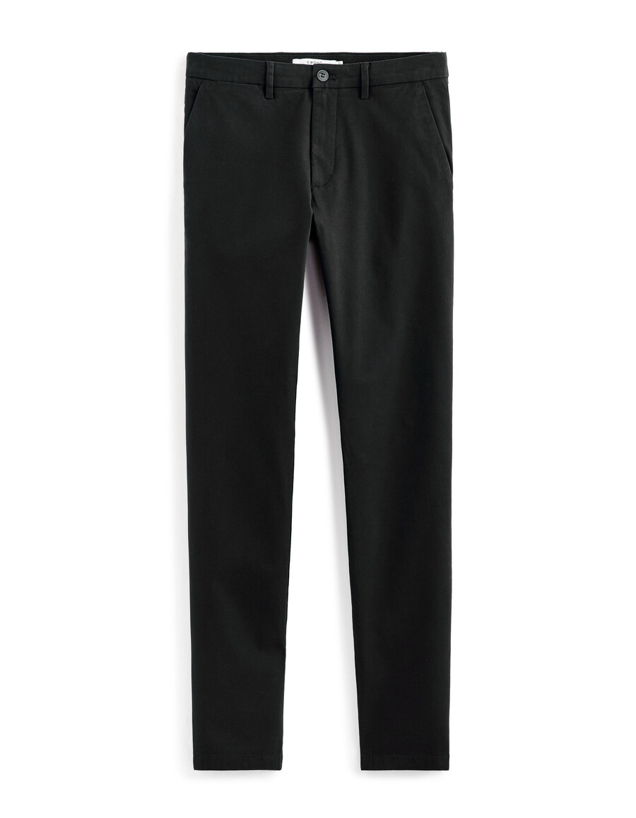 schmal geschnittene chino-hose aus stretch-baumwolle kurzelange ausführung