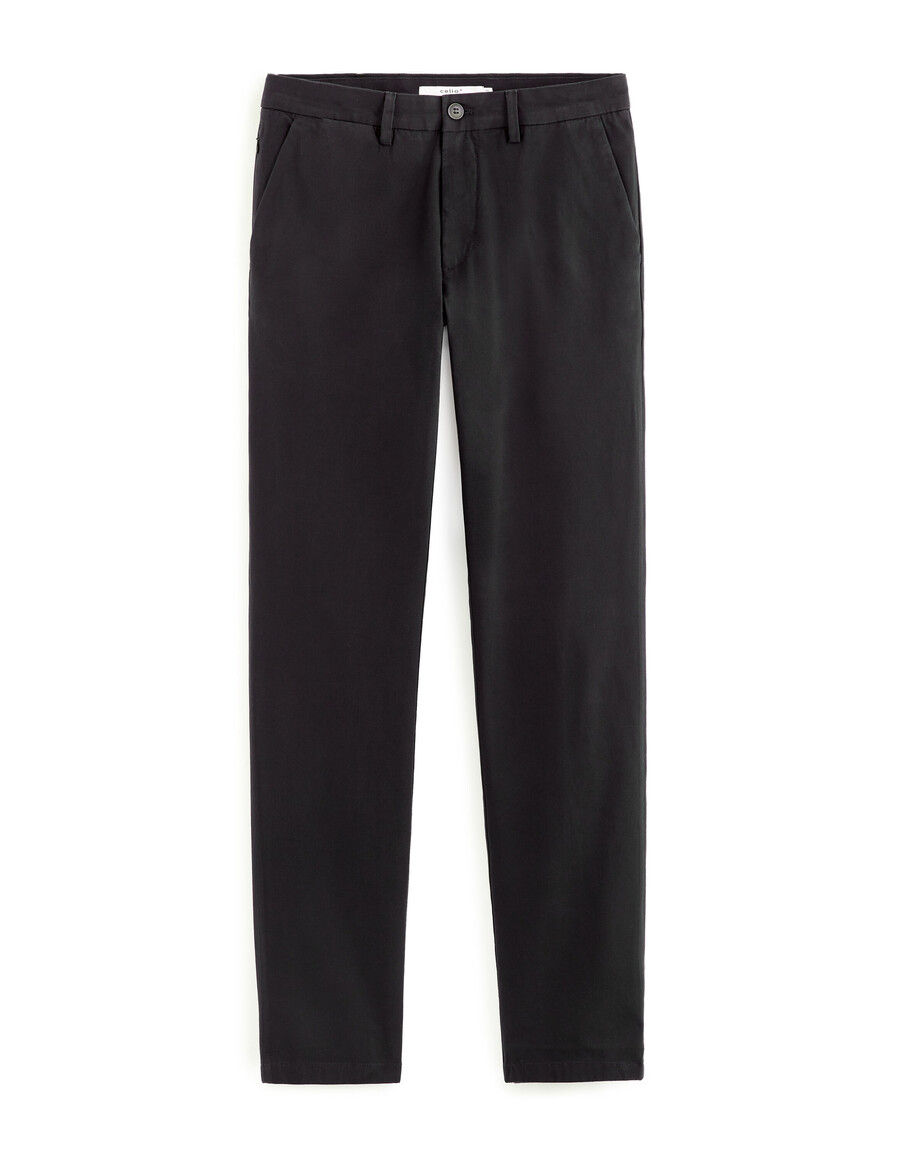 gerade geschnittene chino-hose aus stretch-baumwolle kurzelange ausführung
