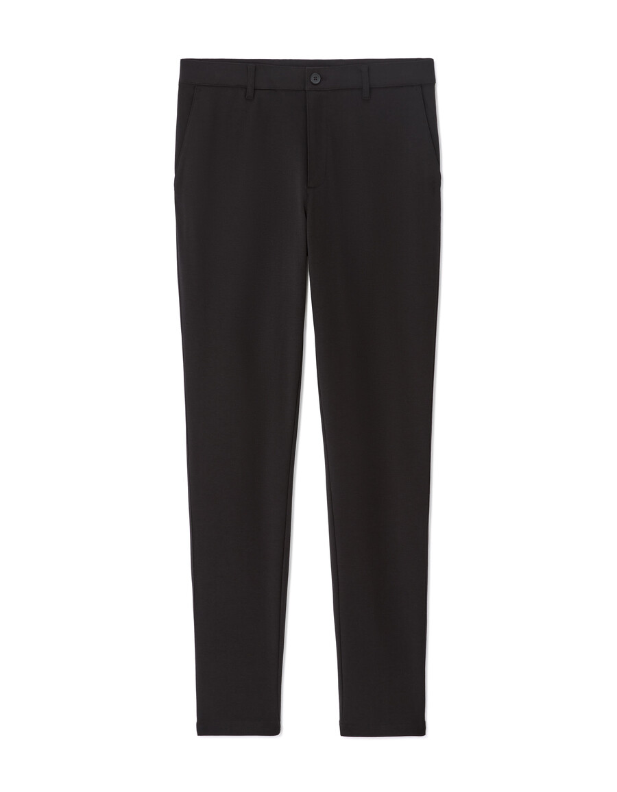 schmal geschnittene chino-hose aus strick