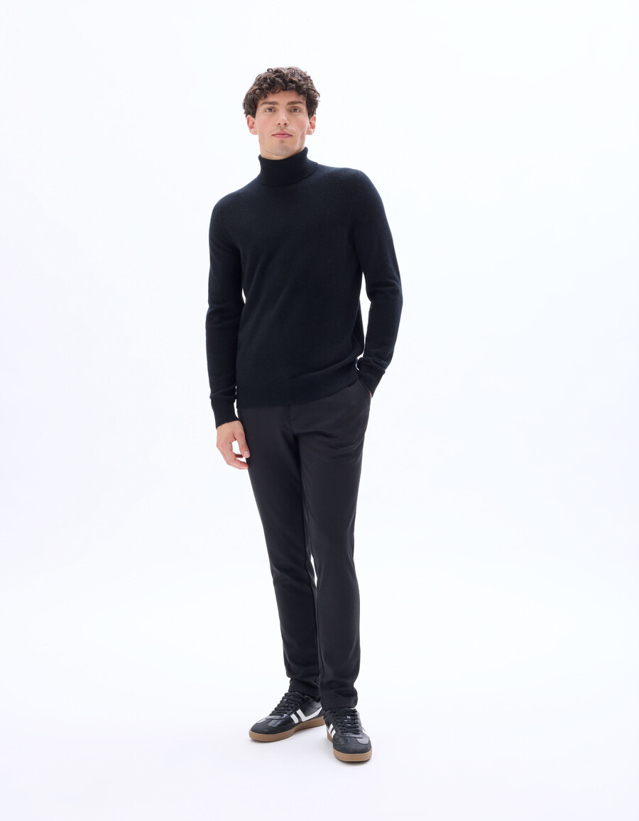 schmal geschnittene chino-hose aus strick