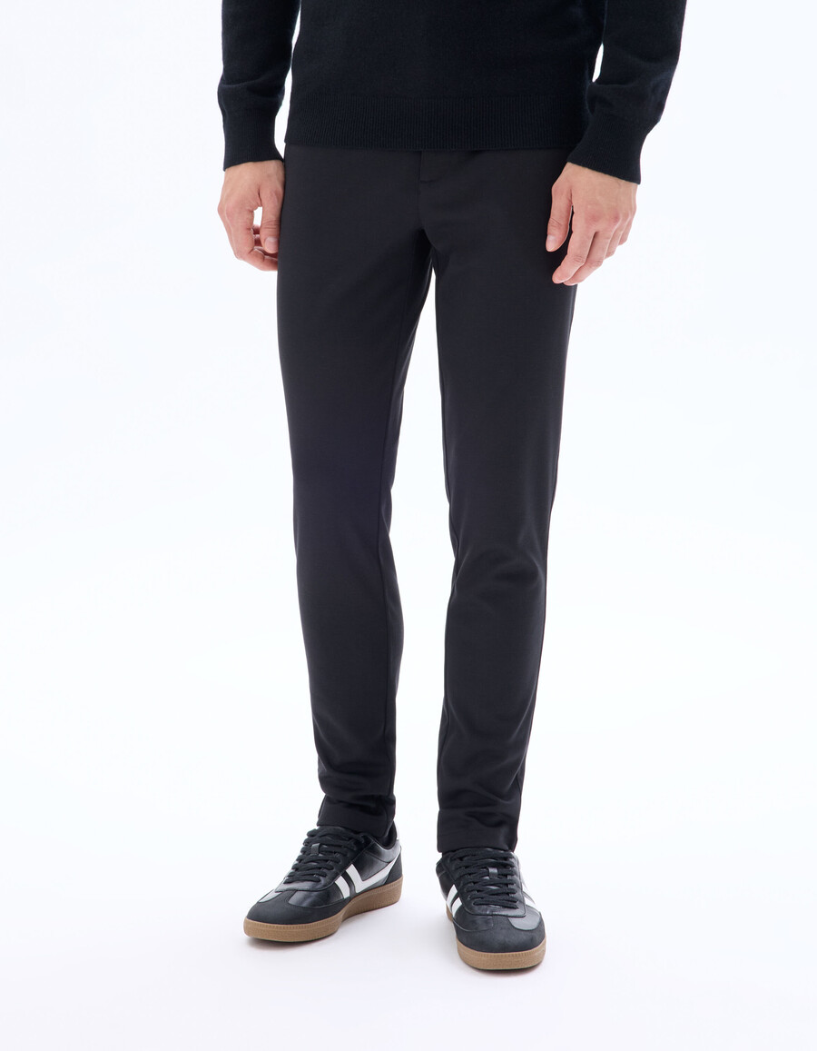schmal geschnittene chino-hose aus strick