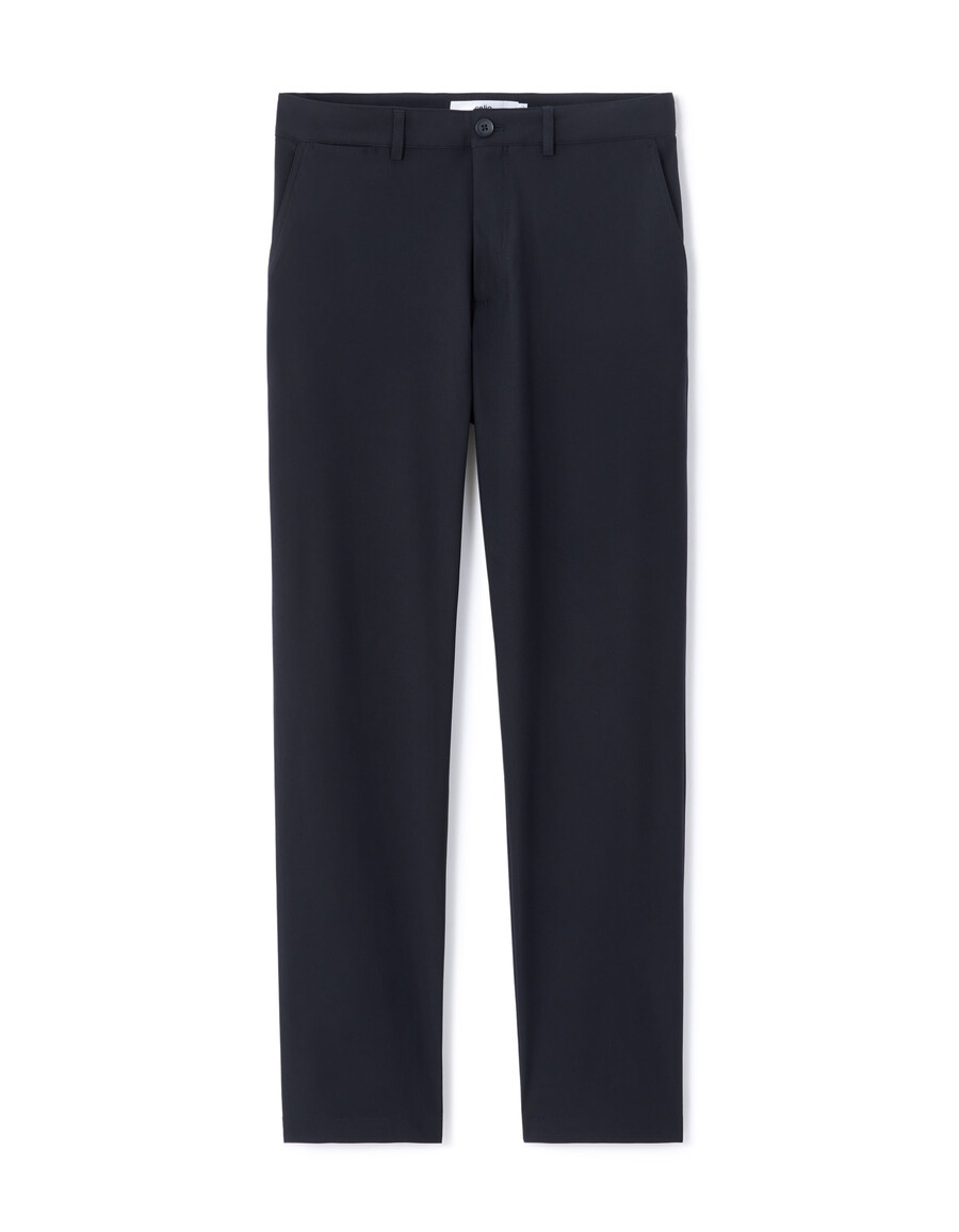 stretch-chino-hose aus technischem strick