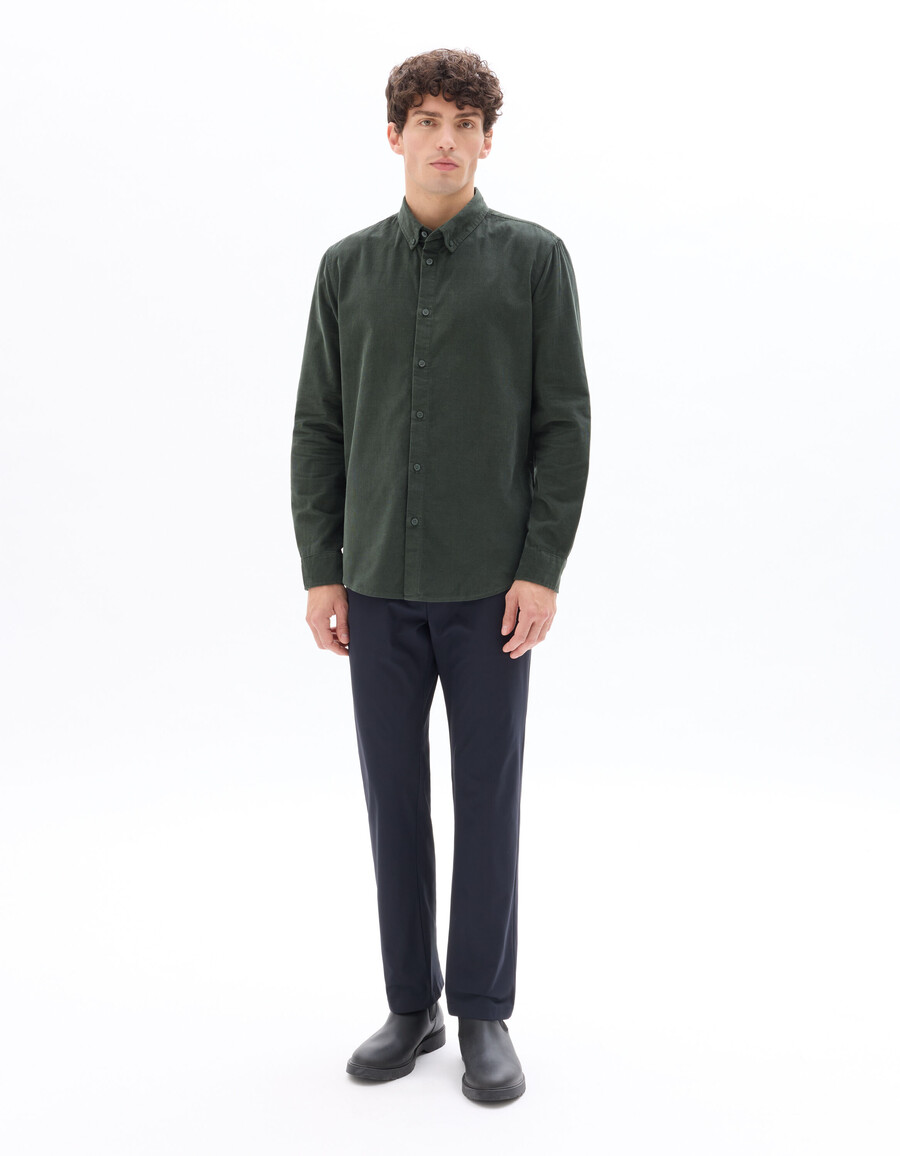 stretch-chino-hose aus technischem strick