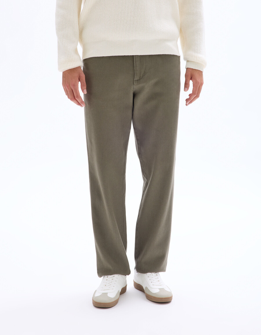 lockere chino-hose aus baumwoll-lyocell