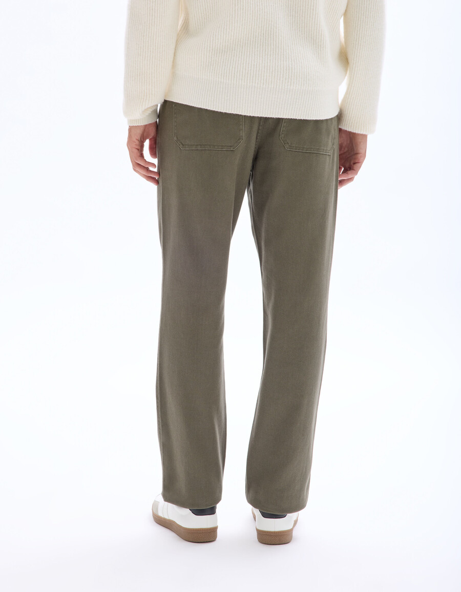 lockere chino-hose aus baumwoll-lyocell