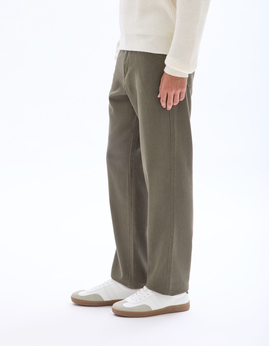 lockere chino-hose aus baumwoll-lyocell