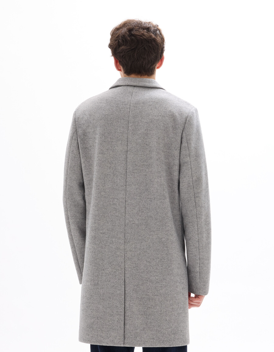 woolness ungefütterter wollmischmantel