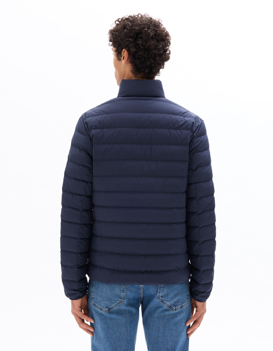 downwarm light daunenjacke mit langen ärmeln und stehkragen 90 daunen 10 federn
