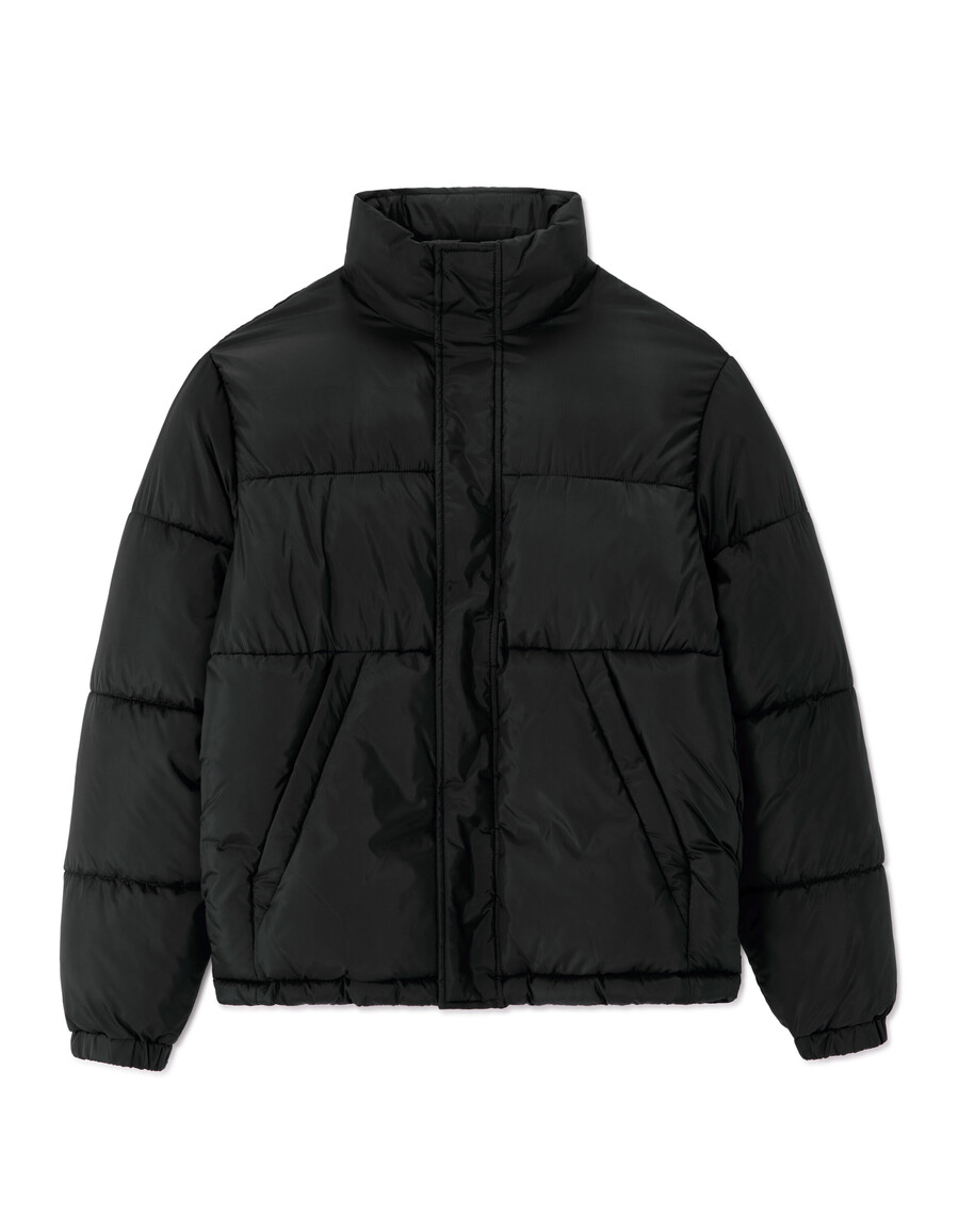 airwarm warme steppjacke mit hohem kragen