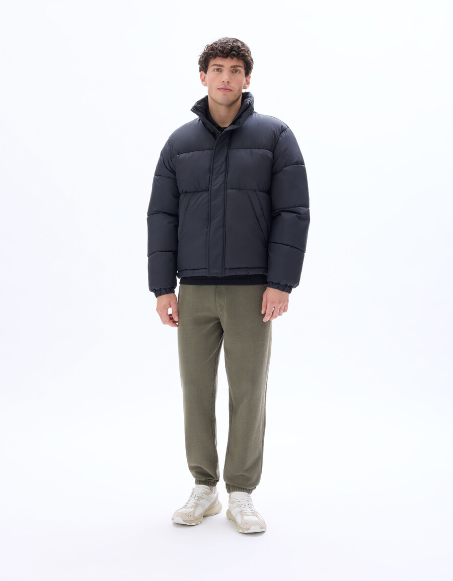 airwarm warme steppjacke mit hohem kragen