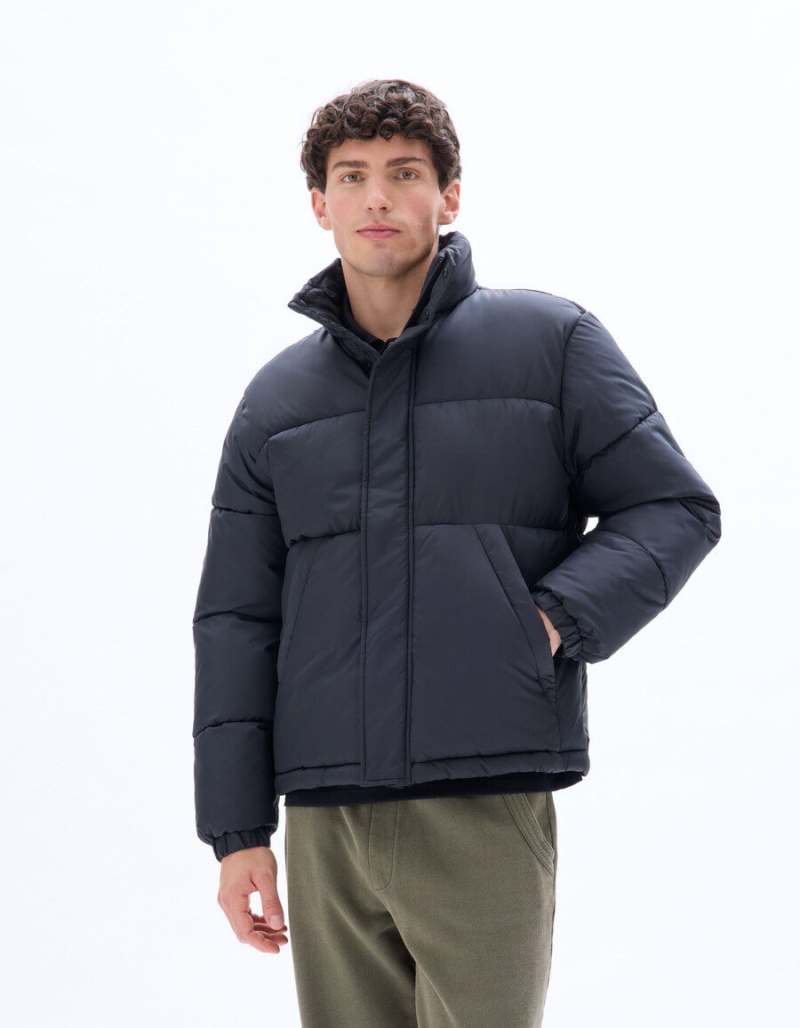 airwarm warme steppjacke mit hohem kragen