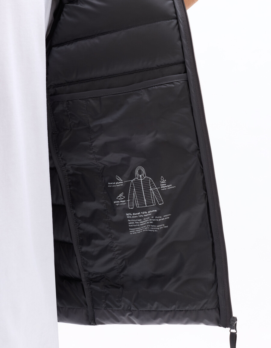 downwarm light daunenjacke mit kapuze