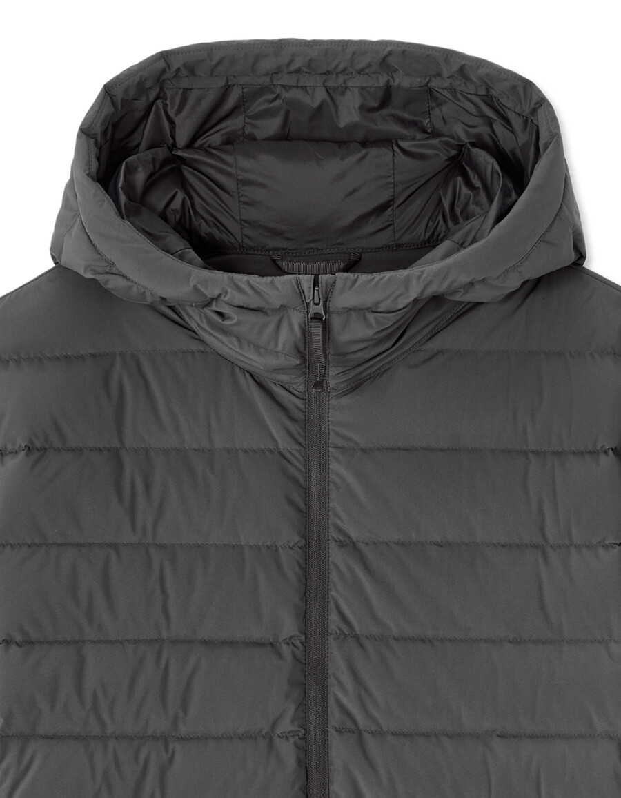downwarm light daunenjacke mit kapuze